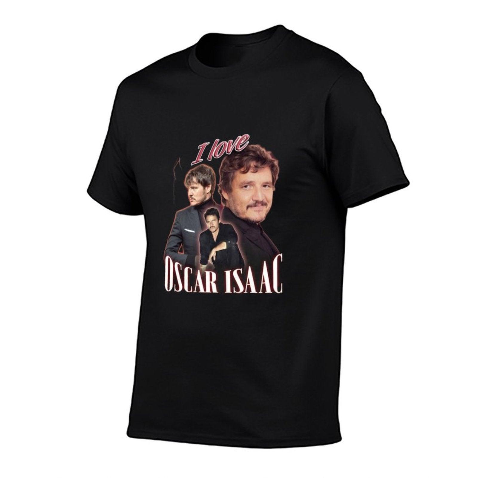 I Love Oscar Isaac Pedro Pascal Cursed Fan Collage  Slim-fit Cut T-Shirt