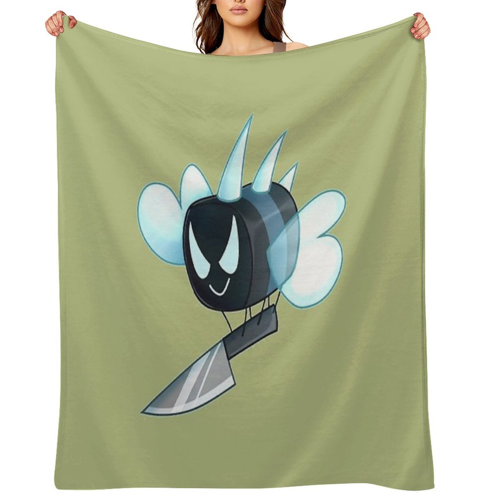 Angry Bee Swarm Simulator Premium Throw Blanket