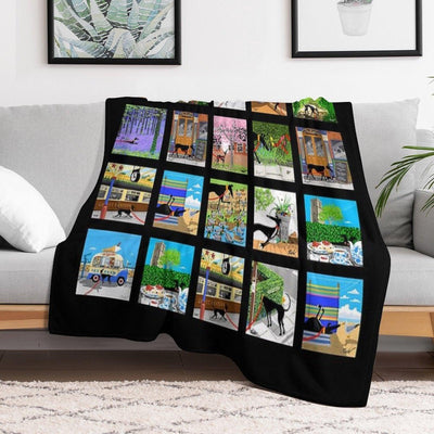 The Lockdown Doodles Set 1 Throw Blanket