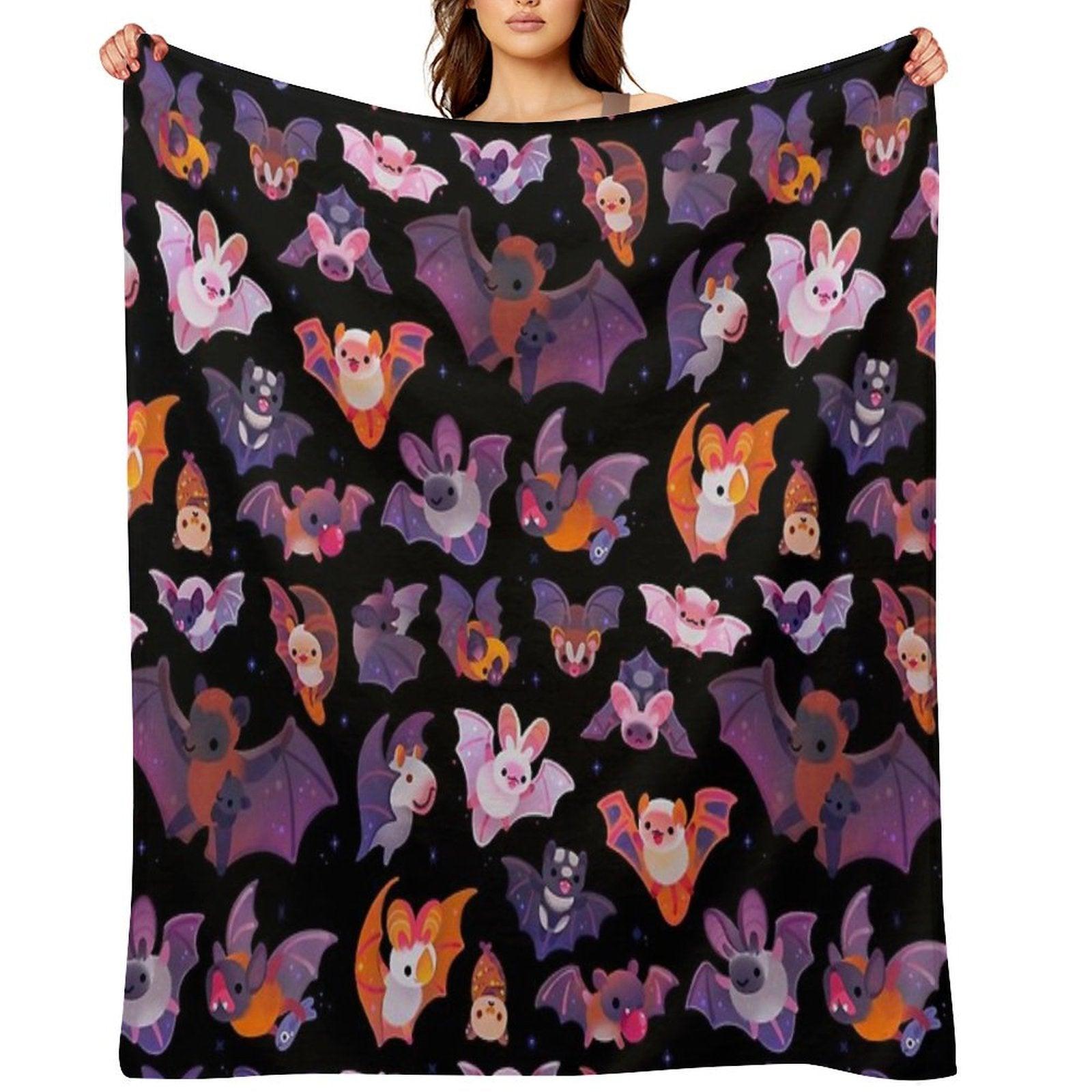 Bat - Dark Throw Blanket