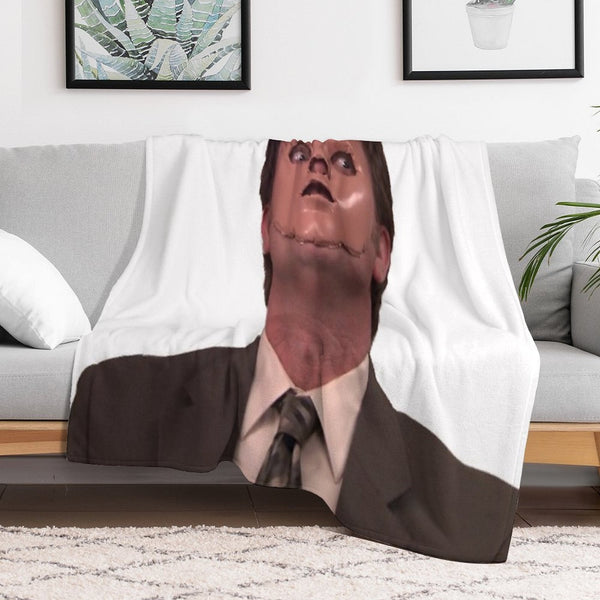 Dwight Schrute - Skin Mask Gift-ready Throw Blanket