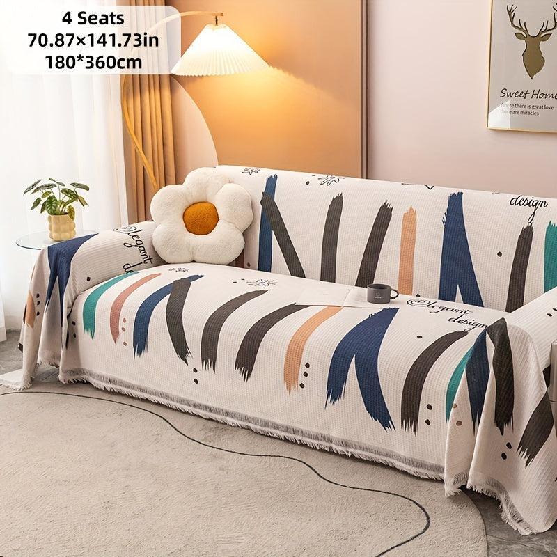 Vintage Slipcovers Couch | Plush Sofa Throw Cover for All Seasons