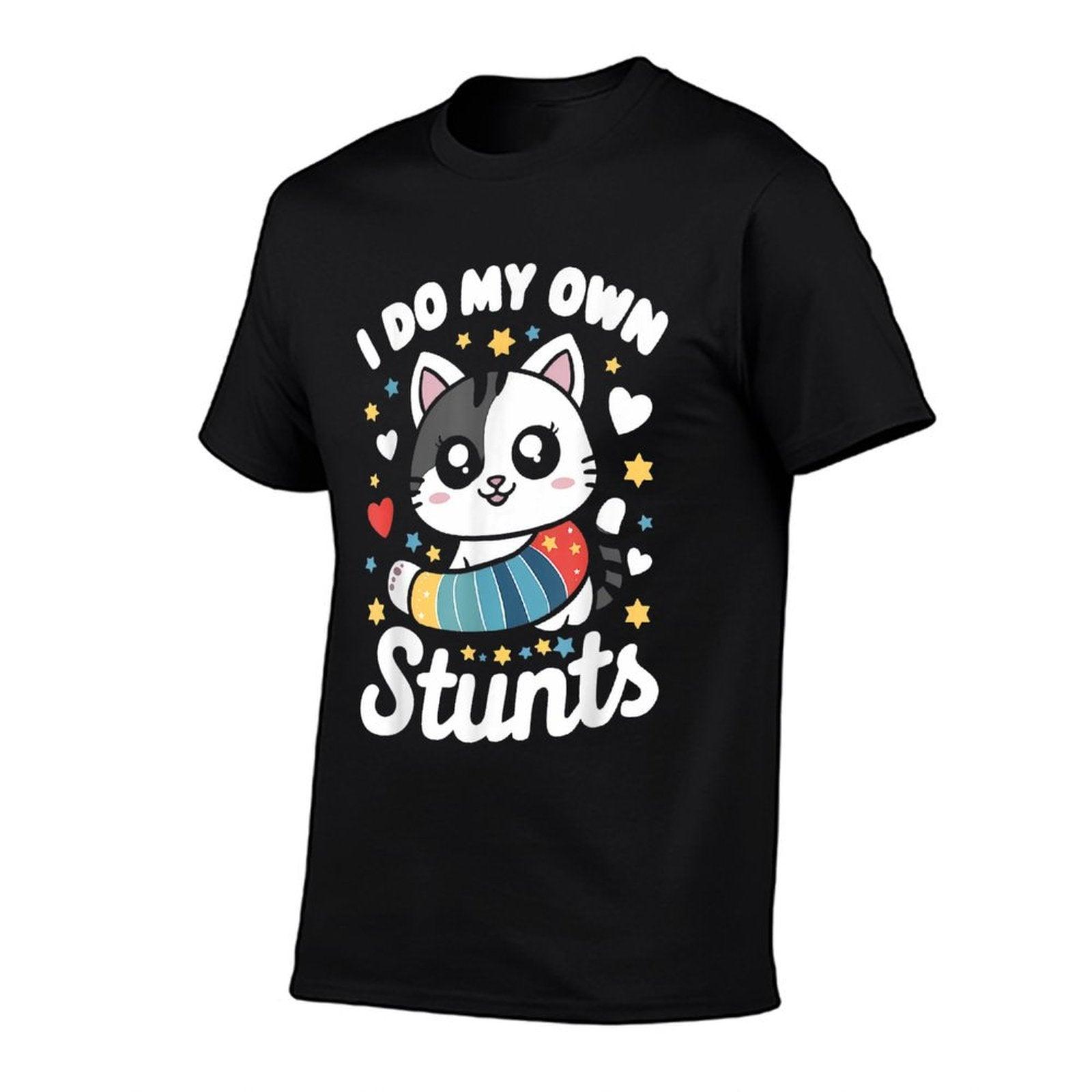 I Do My Own Stunts Broken Arm Cat Kids T-Shirt