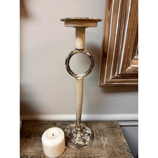 Antique Wrought Iron Candle Holder