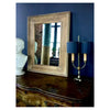 Wood Beaded Framed Mirror