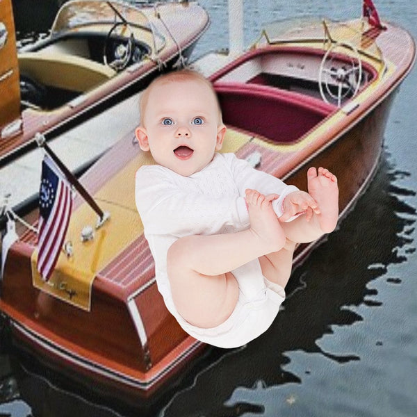 Photo of A Chris Craft Riviera Travel-friendly Throw Blanket