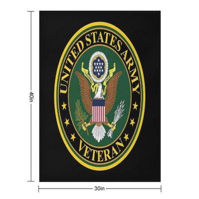Army - US Army Veteran Throw Blanket