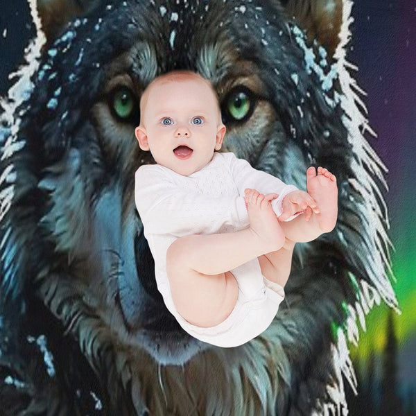 Timber Wolf And Winter Tundra Wrinkle-free Throw Blanket