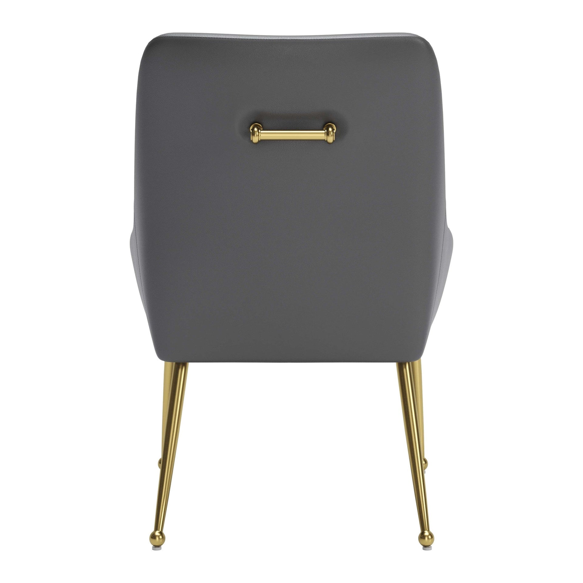 Maxine Dining Chair Gray & Gold