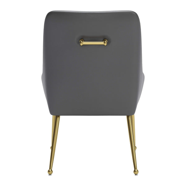 Maxine Dining Chair Gray & Gold