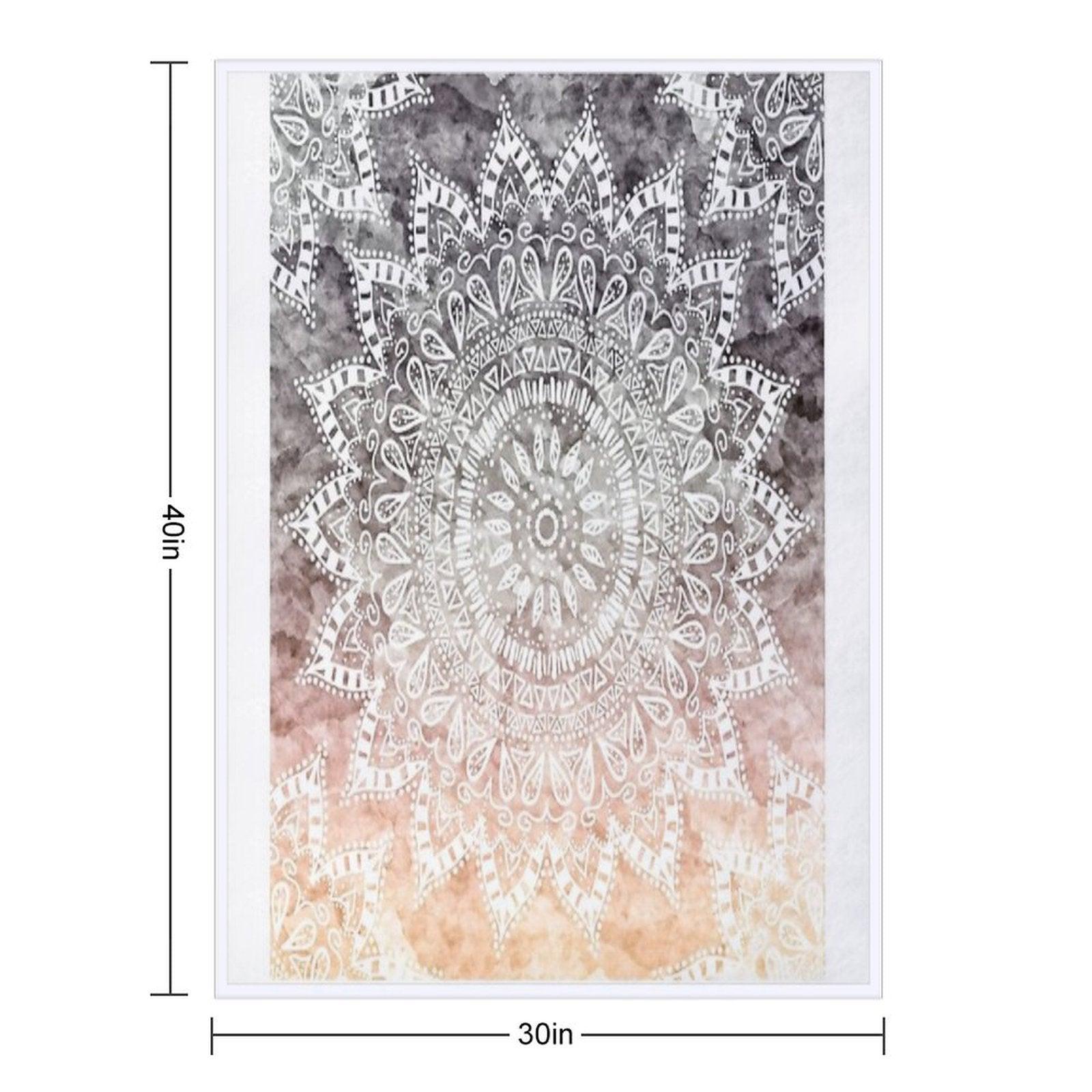 BOHEMIAN HYGGE MANDALA Throw Blanket
