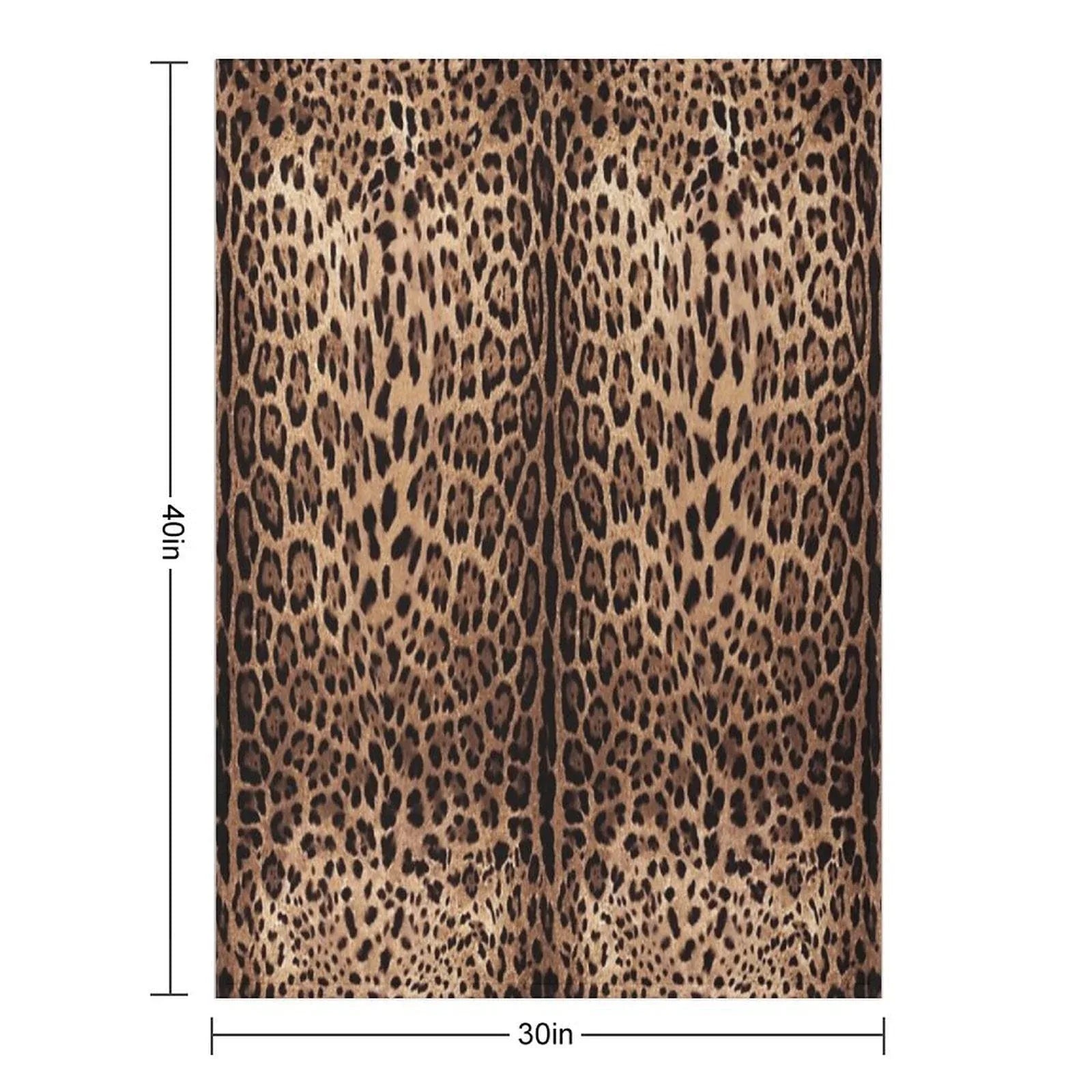 Leopard Print Skin Throw Blanket