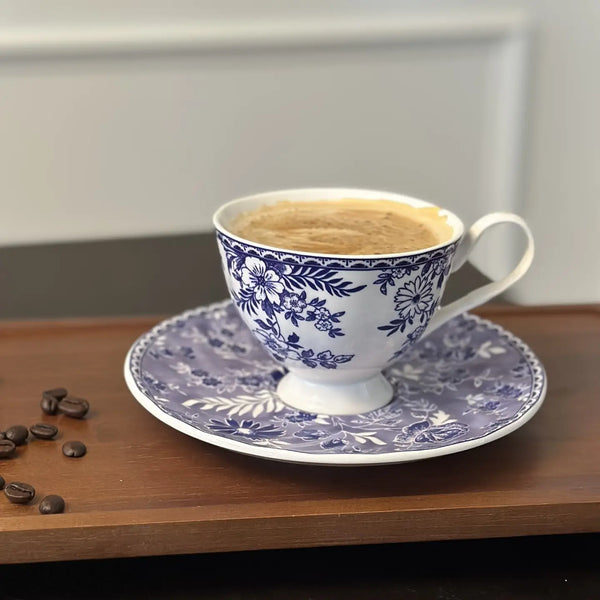 Porcelain Tea Cup with Saucer