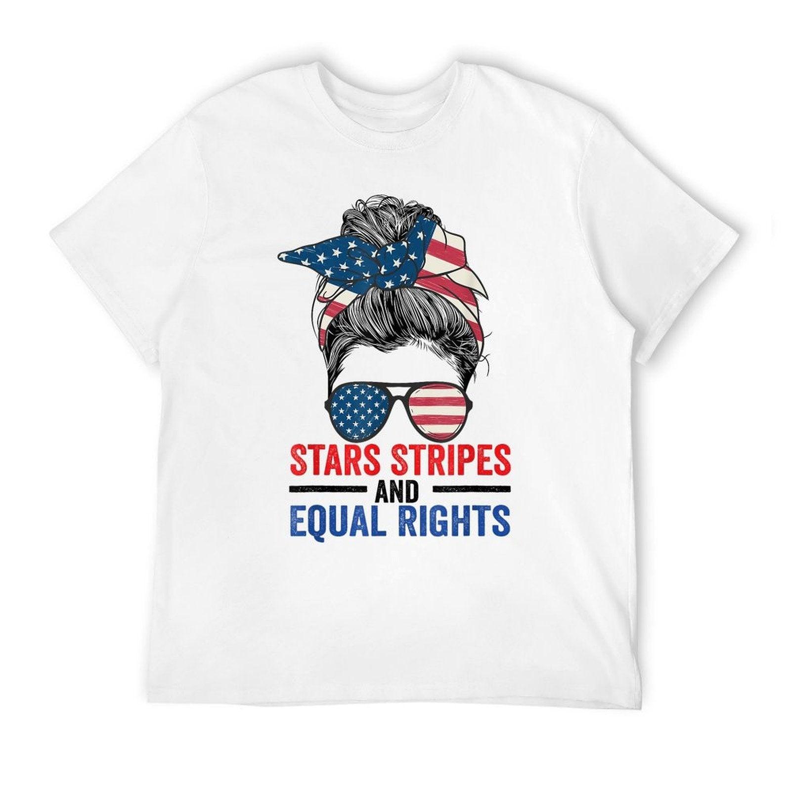 Stars Stripes And Equal Rights Womens Rights 4th of July  Soft T-Shirt