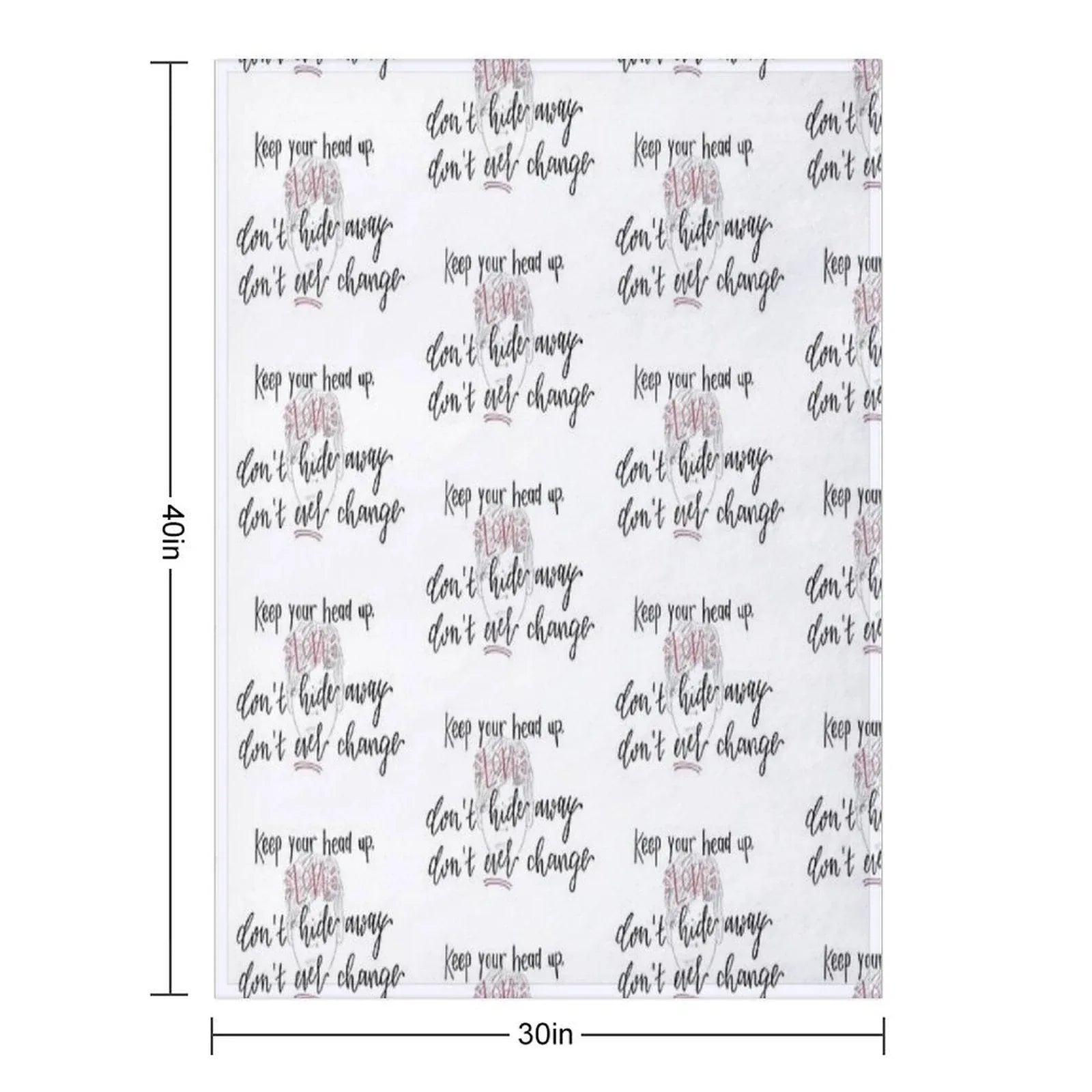 Perfect Now by LouisT - Digital Lettering Throw Blanket