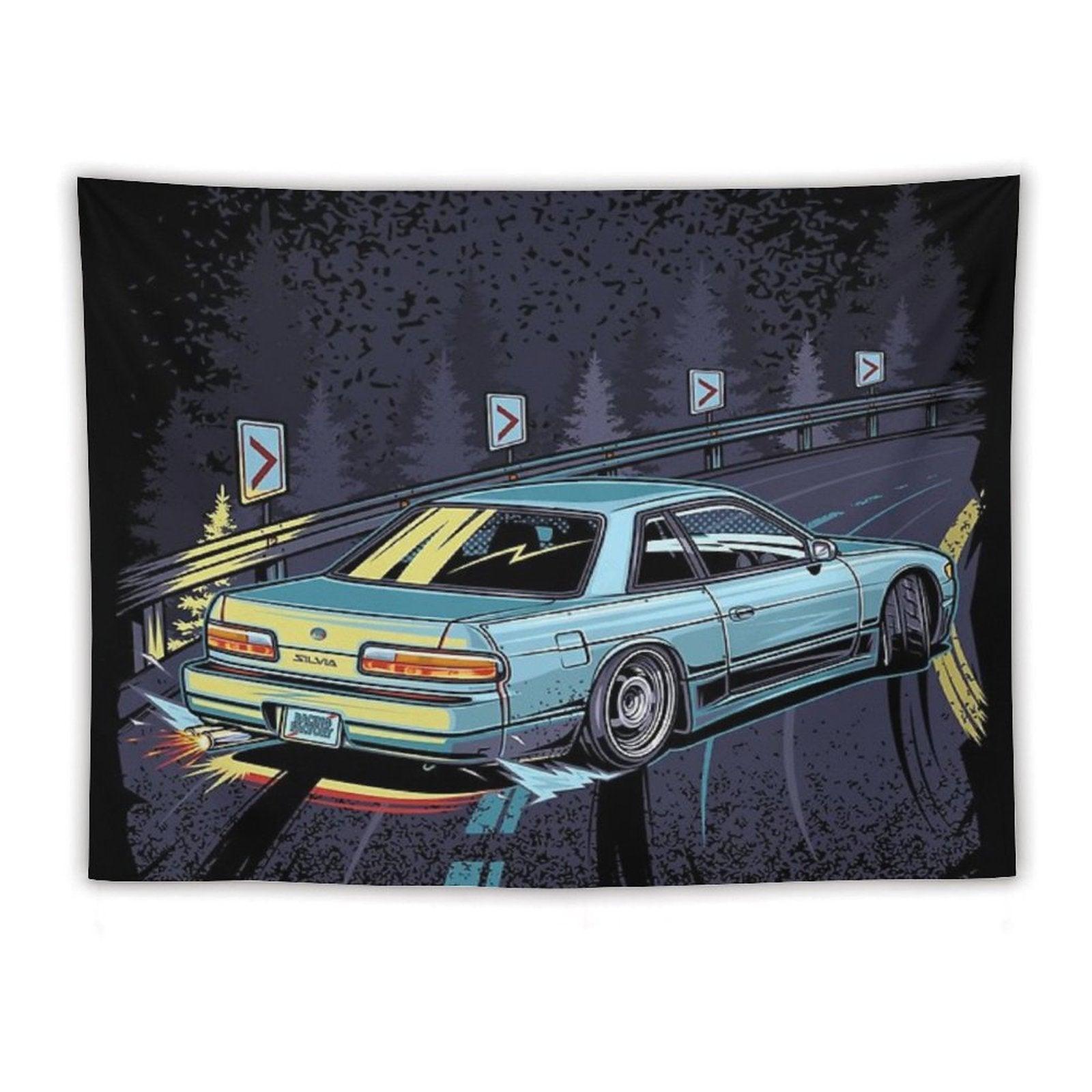Silvia S13 Touge Drift Tapestry