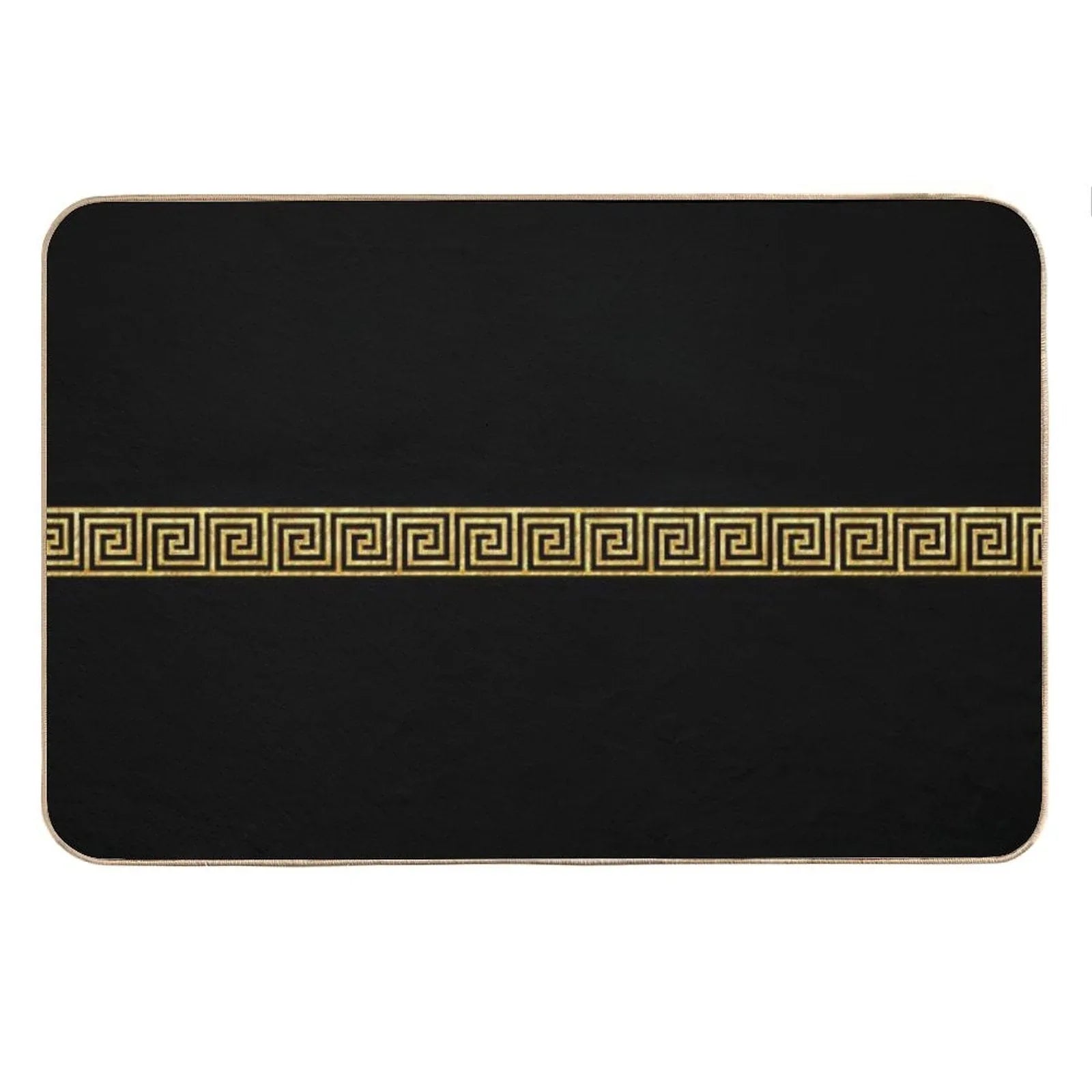 Gold Greek Key Bath Mat
