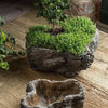 Cement Burled Bark Planter