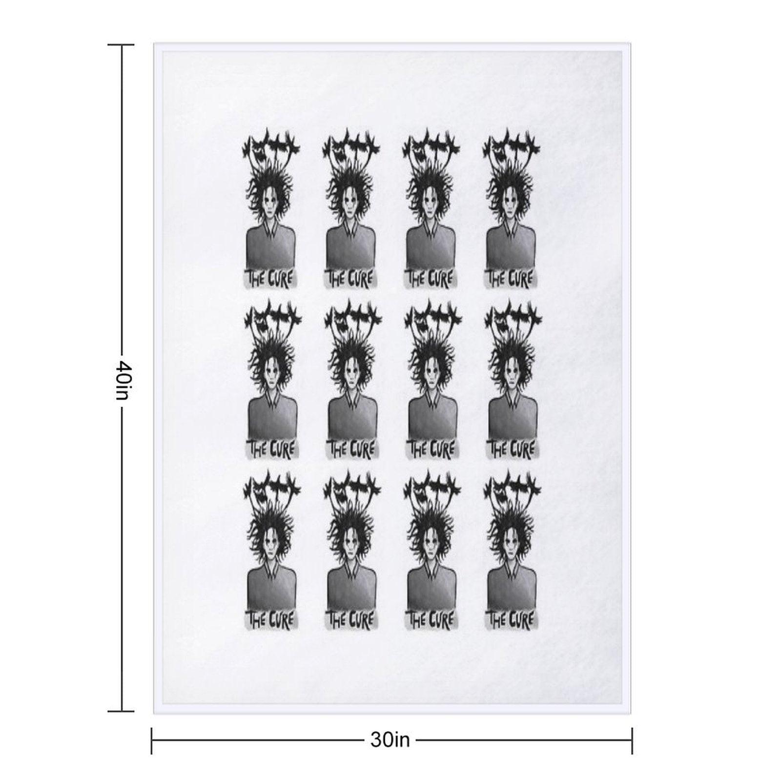 The Cure Print 1 Throw Blanket