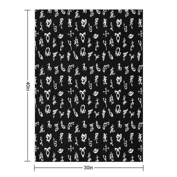 Shadowhunters, Shadowhunters Runes, Mortal Instruments Eco-conscious Throw Blanket