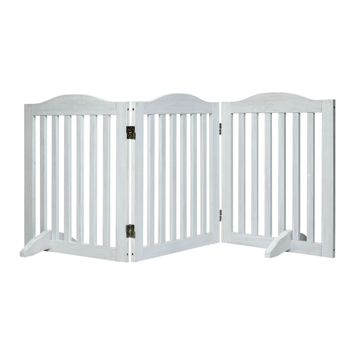 Wooden Freestanding Foldable Pet Gate for Dogs