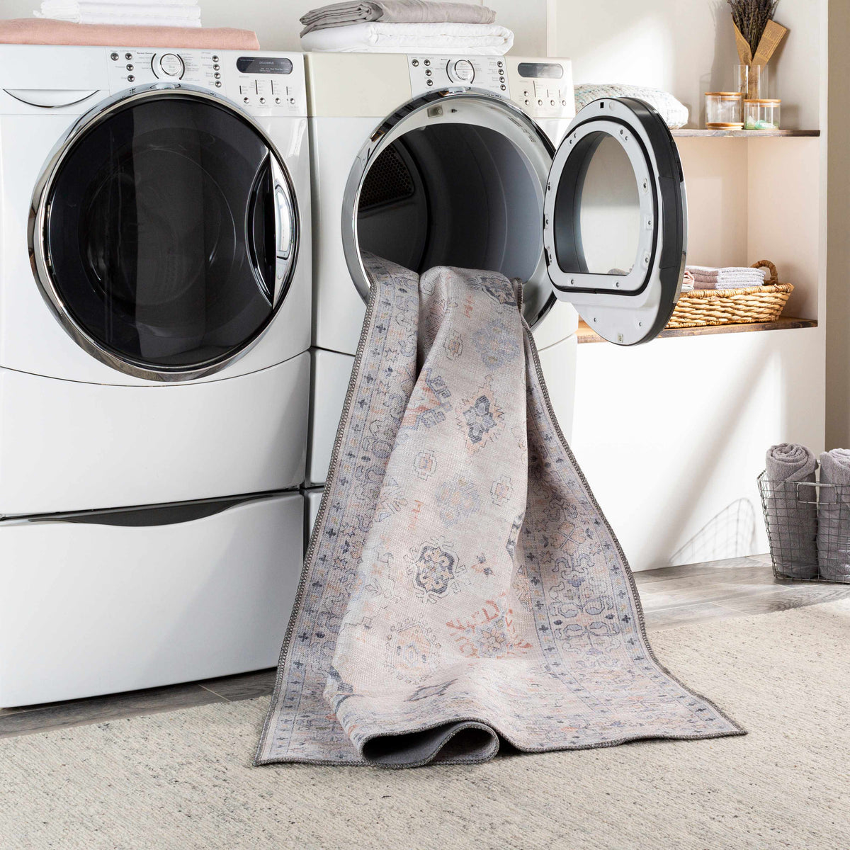Beige Beckett Washable Rug - Clearance