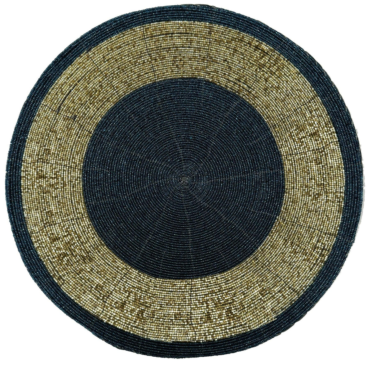 Round Beaded Placemats – Elegant Heat Resistant Table Mats Set for Dining