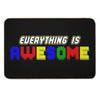 Everything Is Awesome (in 3D) Bath Mat