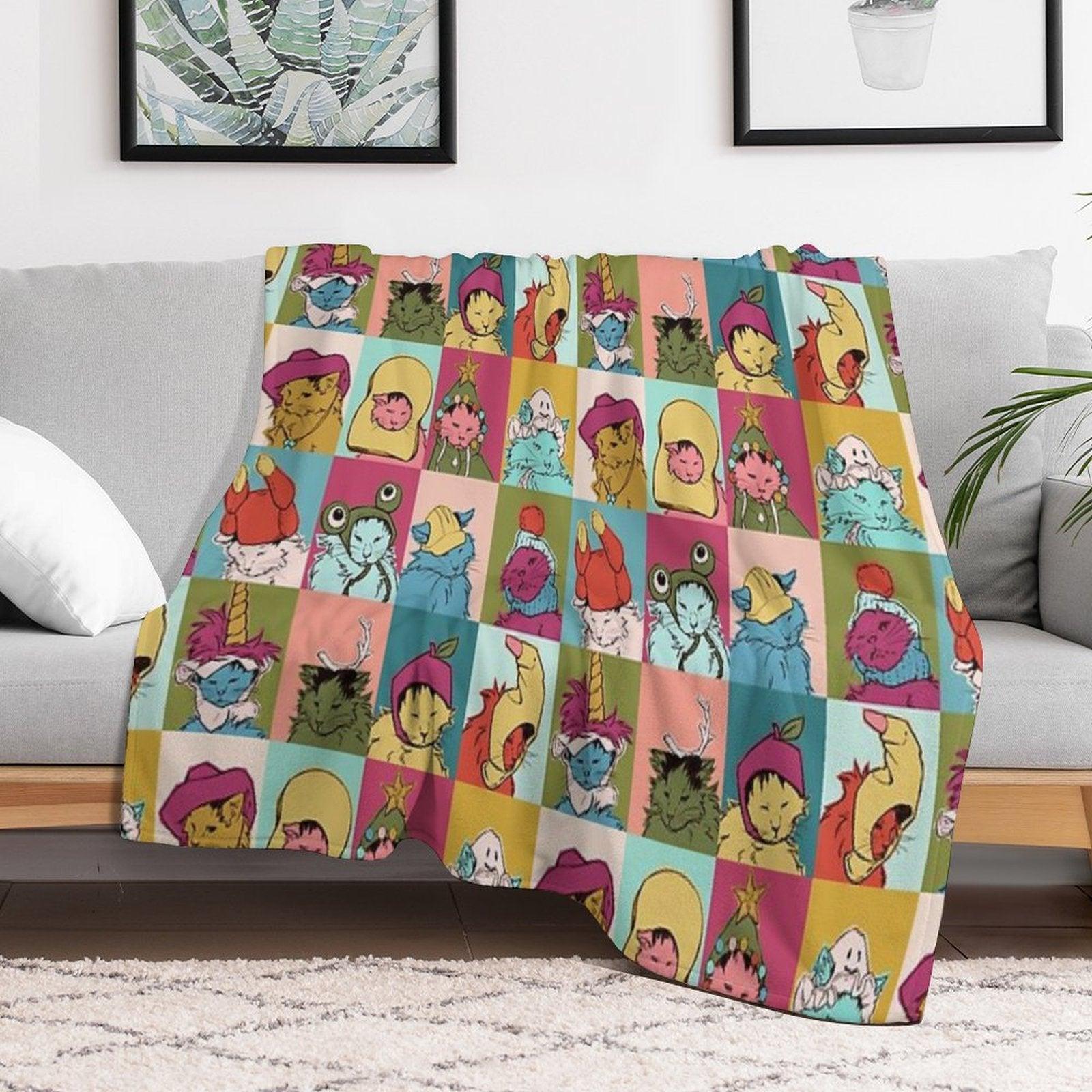 Pot Roast Hats Throw Blanket