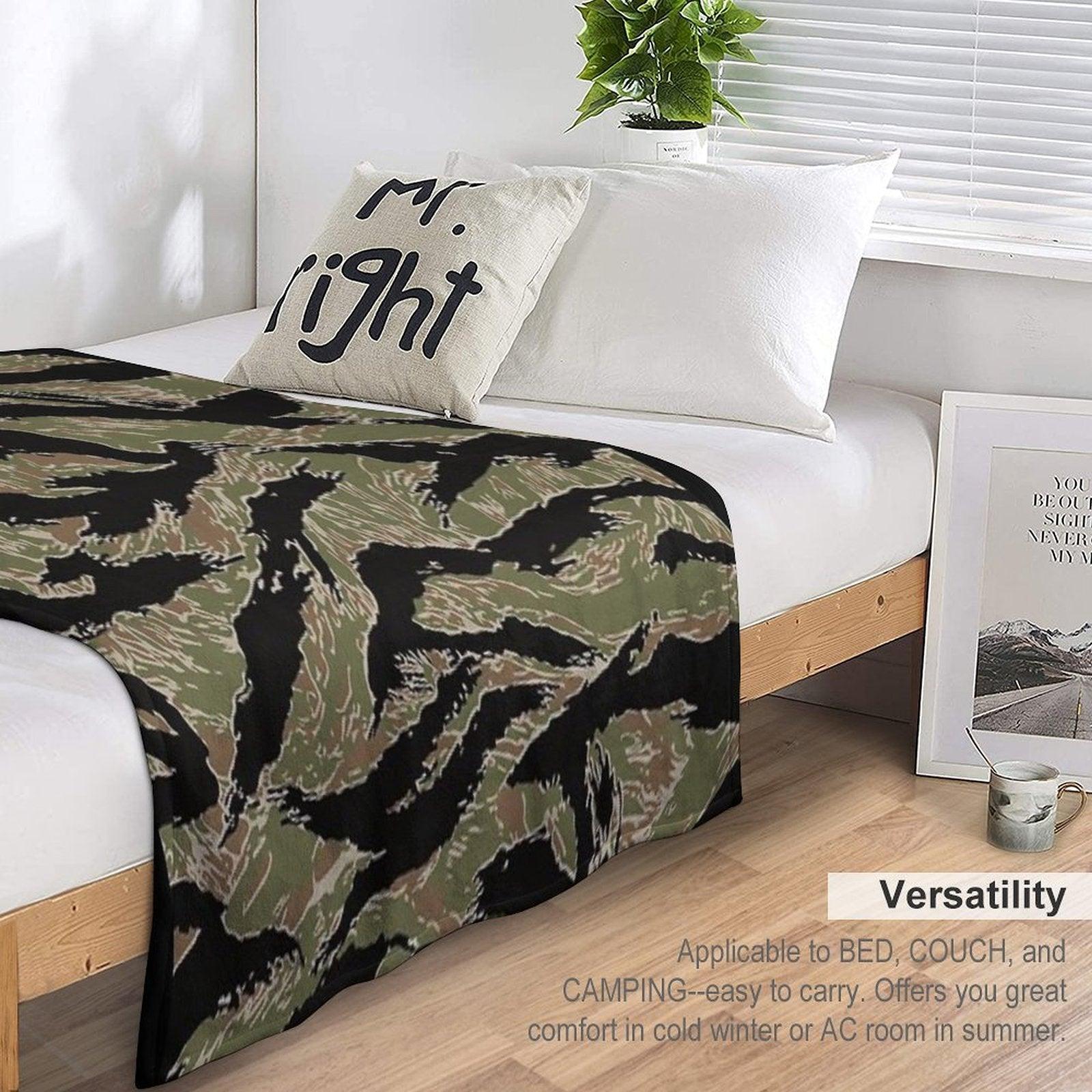 Tigerstripe Camo Throw Blanket