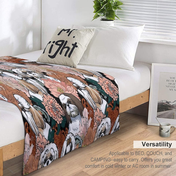 Because Shih Tzu Gift-ready Throw Blanket
