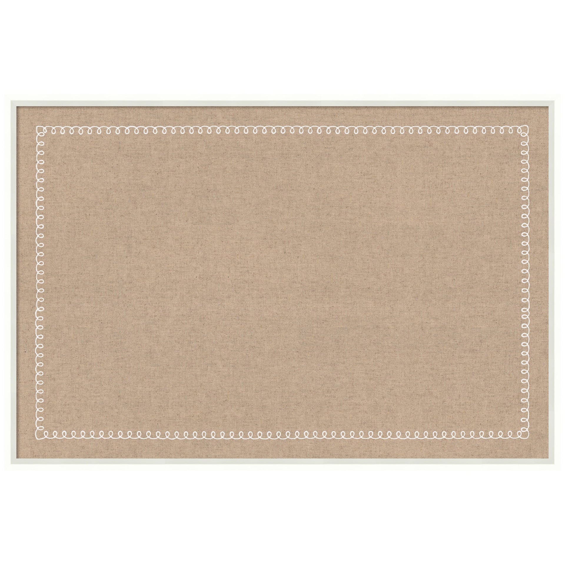 Pinboard White Scalloped Edge