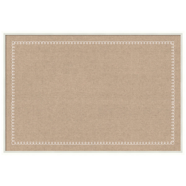 Pinboard White Scalloped Edge