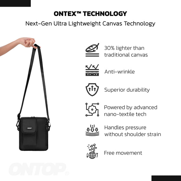 Base Pocket Canvas Crossbody Bag