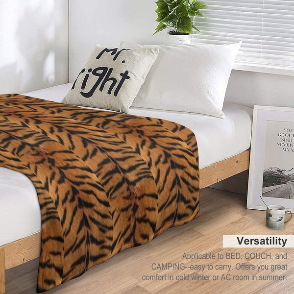 Tiger Fashion Jungle Gift-ready Throw Blanket