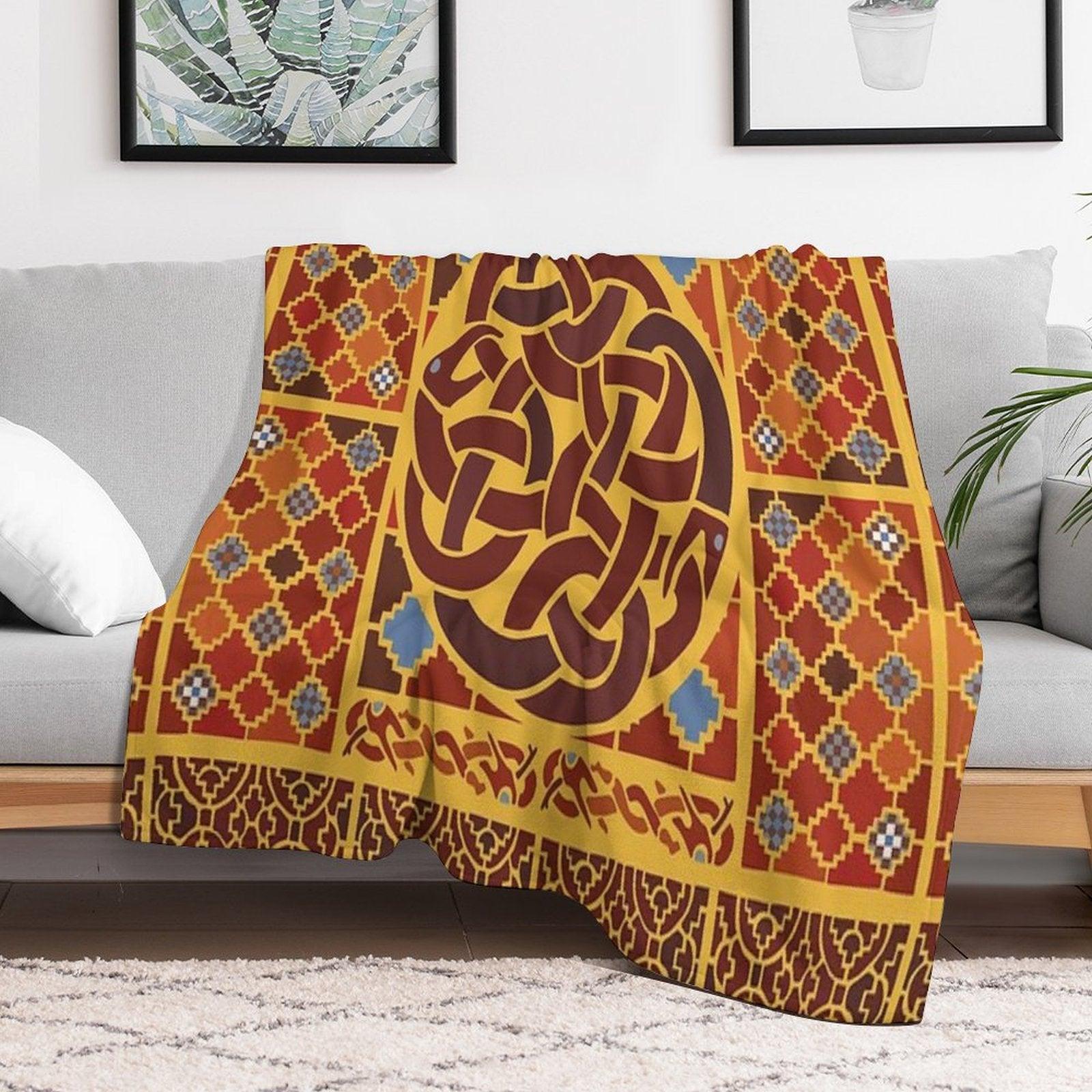 Imagining Sutton Hoo Rædwald Throw Blanket
