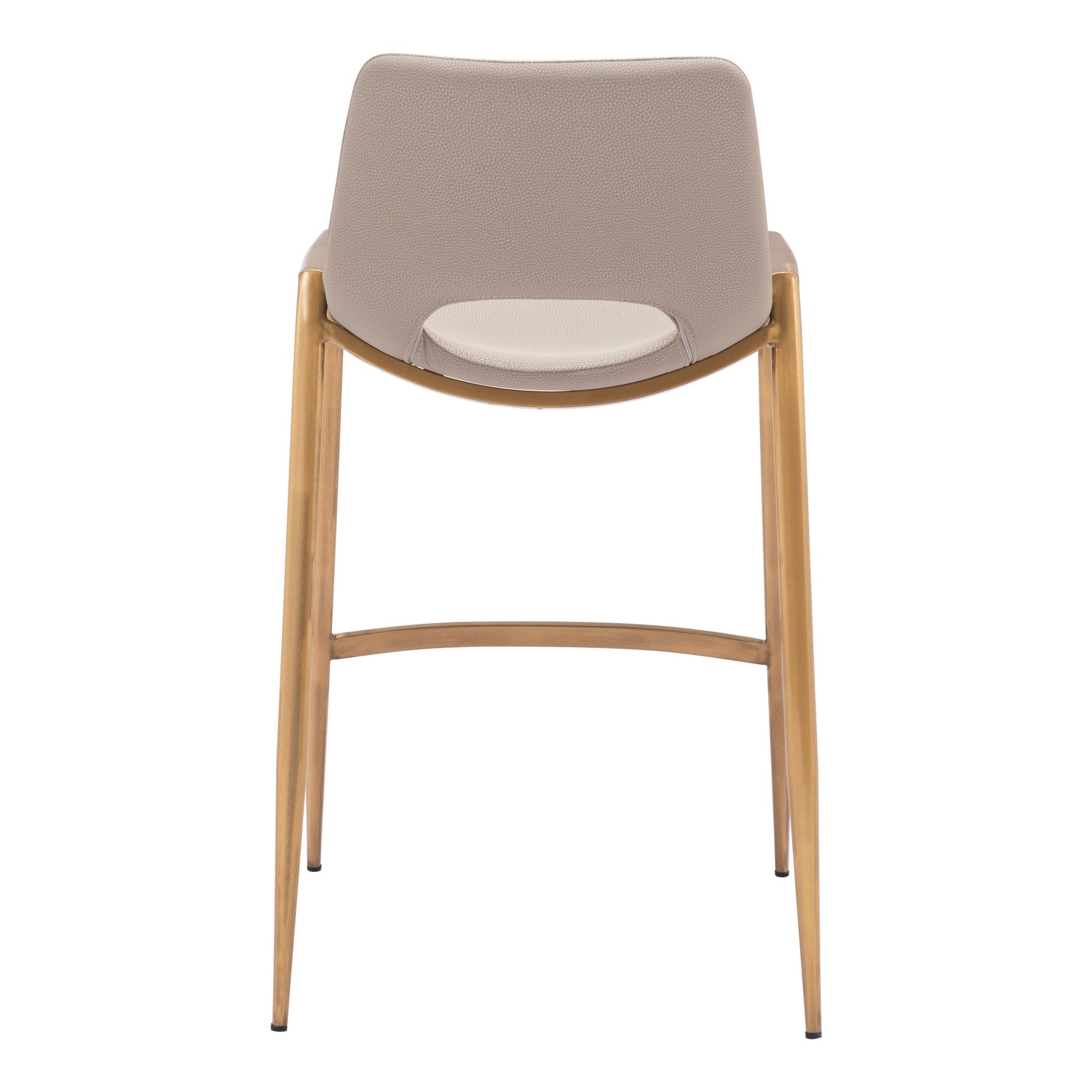 Desi Counter Stool (Set of 2) Beige & Gold
