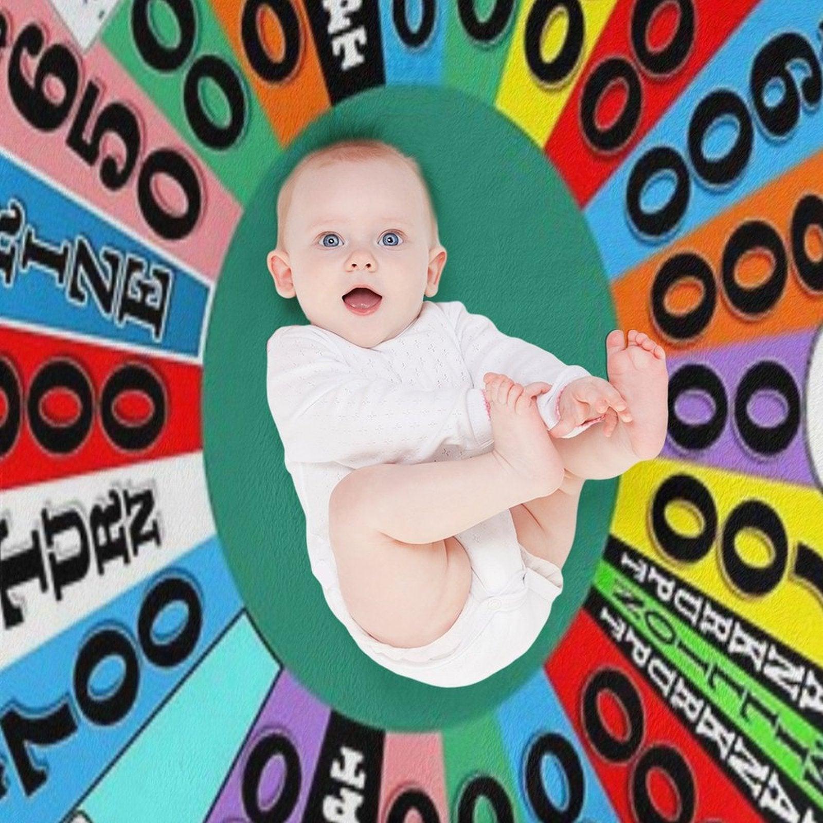 Wheel with Prizes, $ Amounts Throw Blanket
