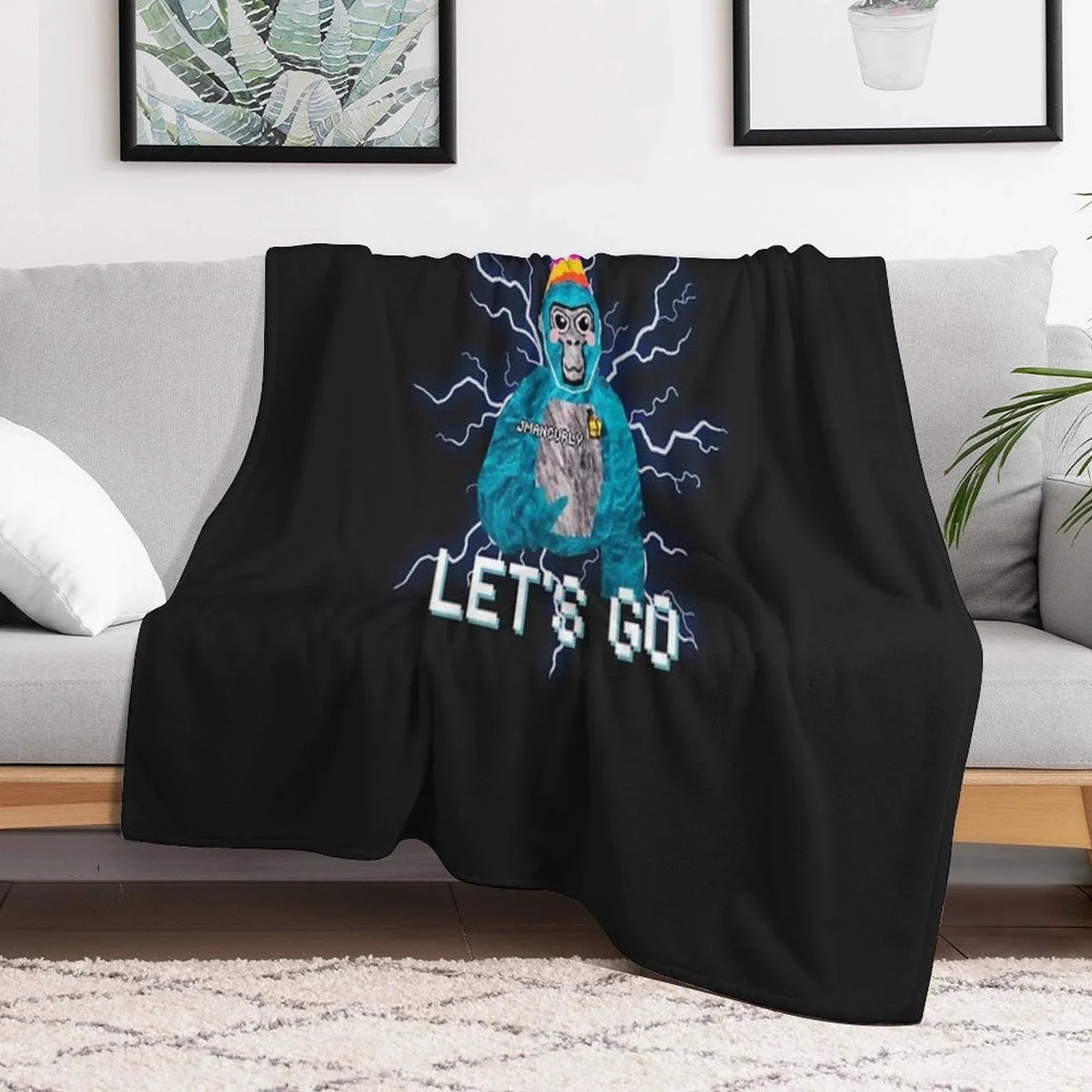 Gorilla Tag Jmancurly Monke Merch Throw Blanket