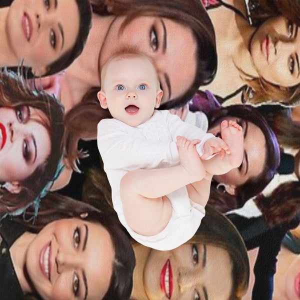 Aubrey Plaza Photo Collage Throw Blanket