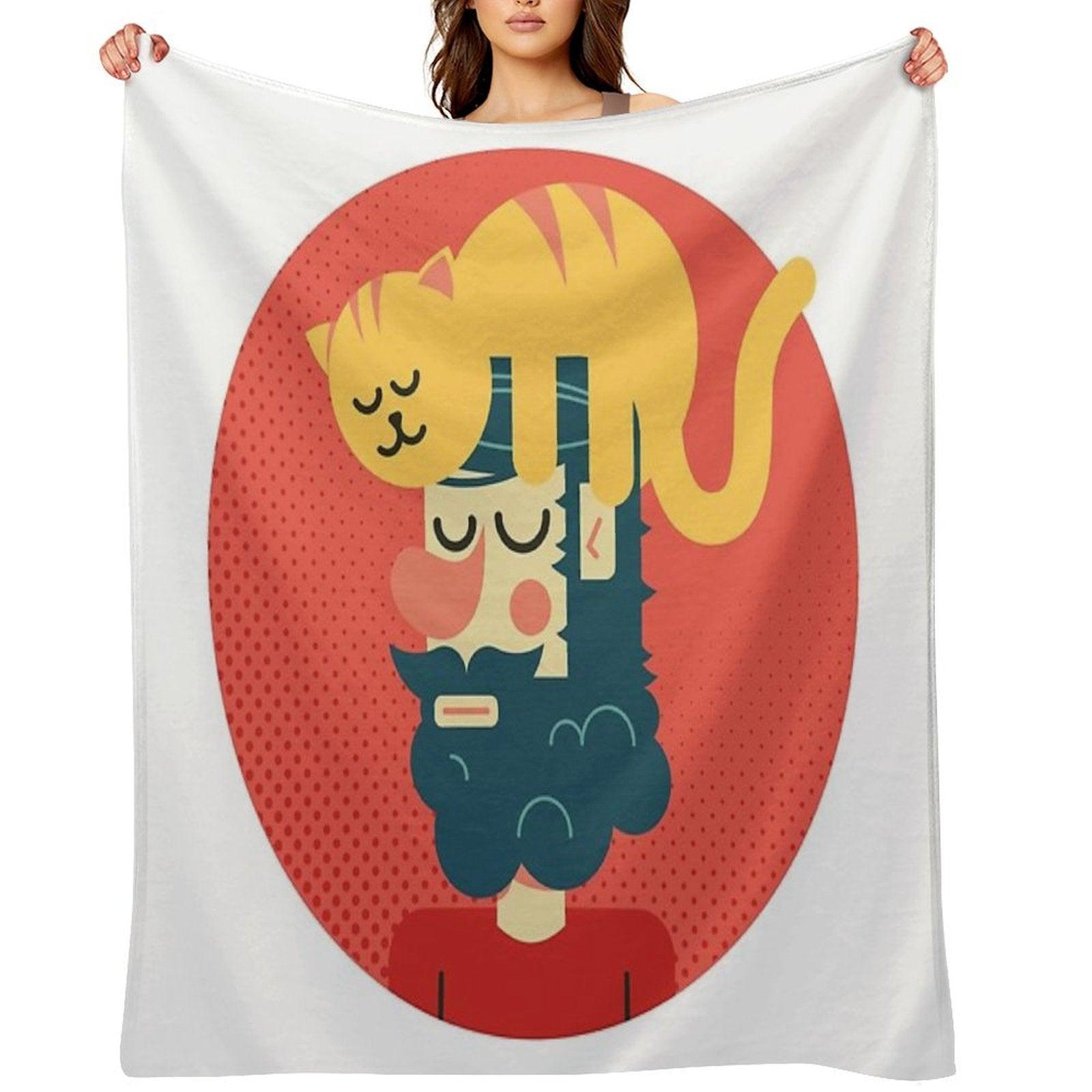 Cats Commands Throw Blanket