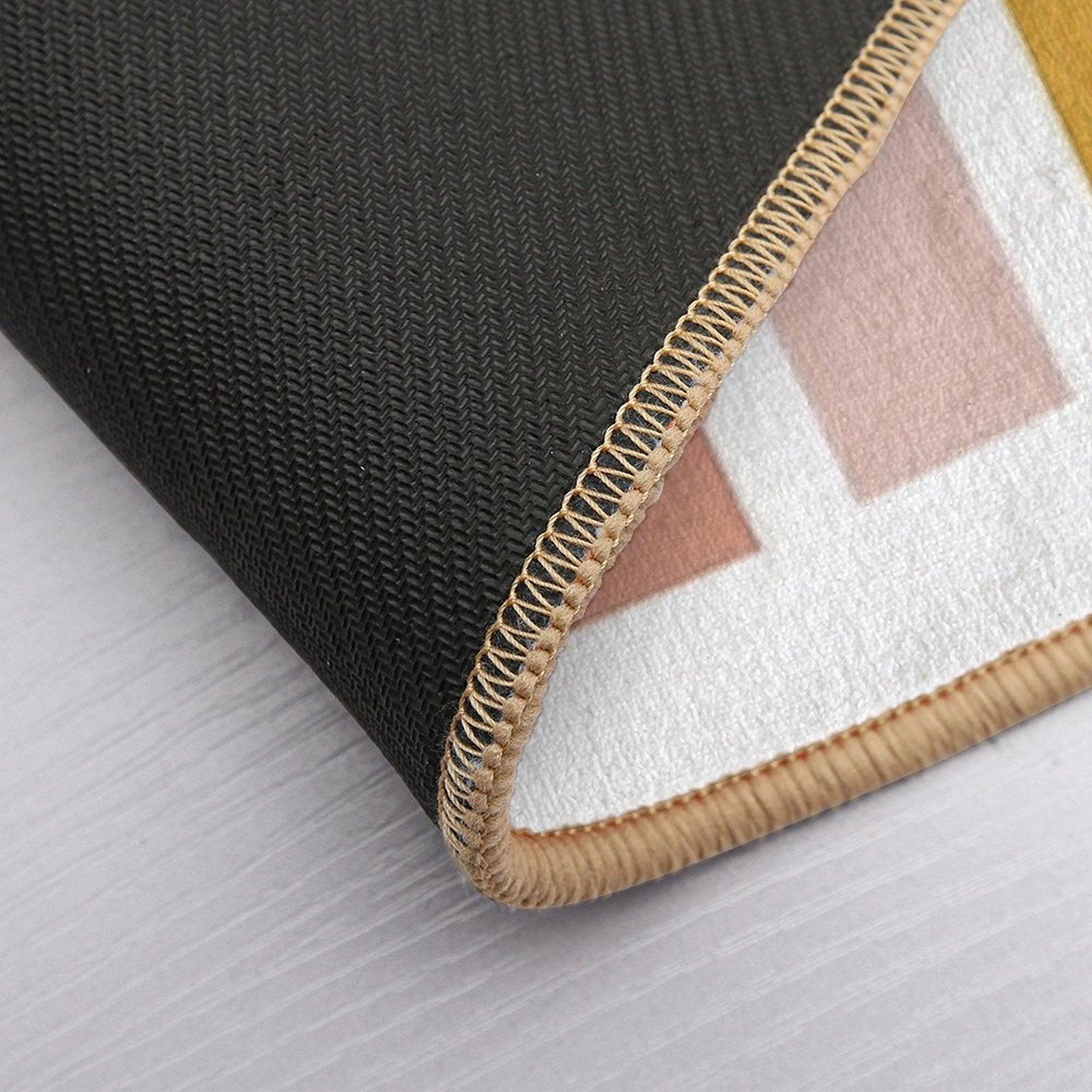 Mid-Century Modern  Neutral Terracotta Colors Bath Mat