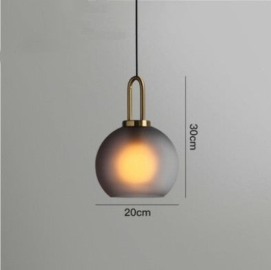 Nordic Simple Modern Glass Ball Chandelier Milk Tea Shop Clear Bar Restaurant Chandelier Decorbites