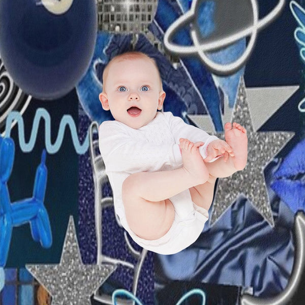 Blue Collage Durable Throw Blanket