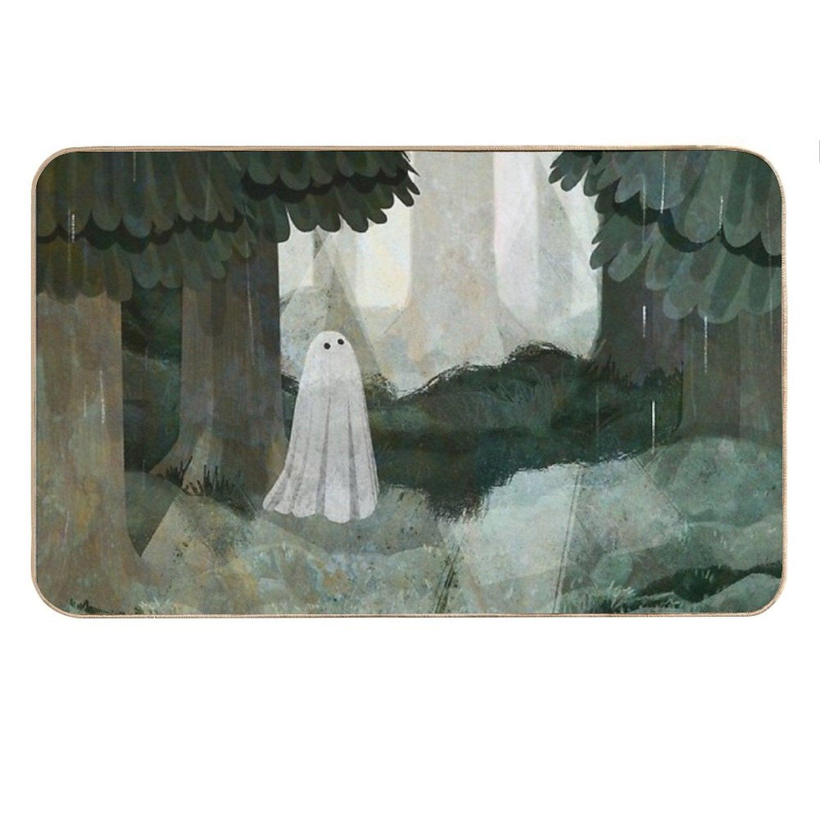 Pine Forest Clearing Bath Mat