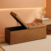 43 Inch Premium Synthetic Leather Ottoman Bench With Lid