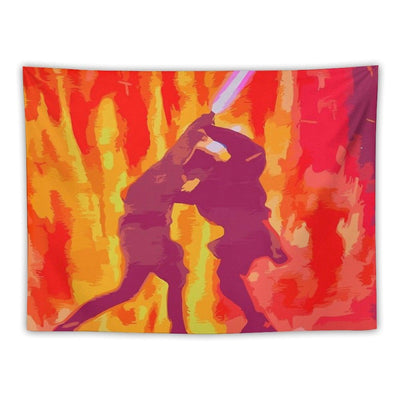 Anakin And Obi-Wan's Duel Tapestry