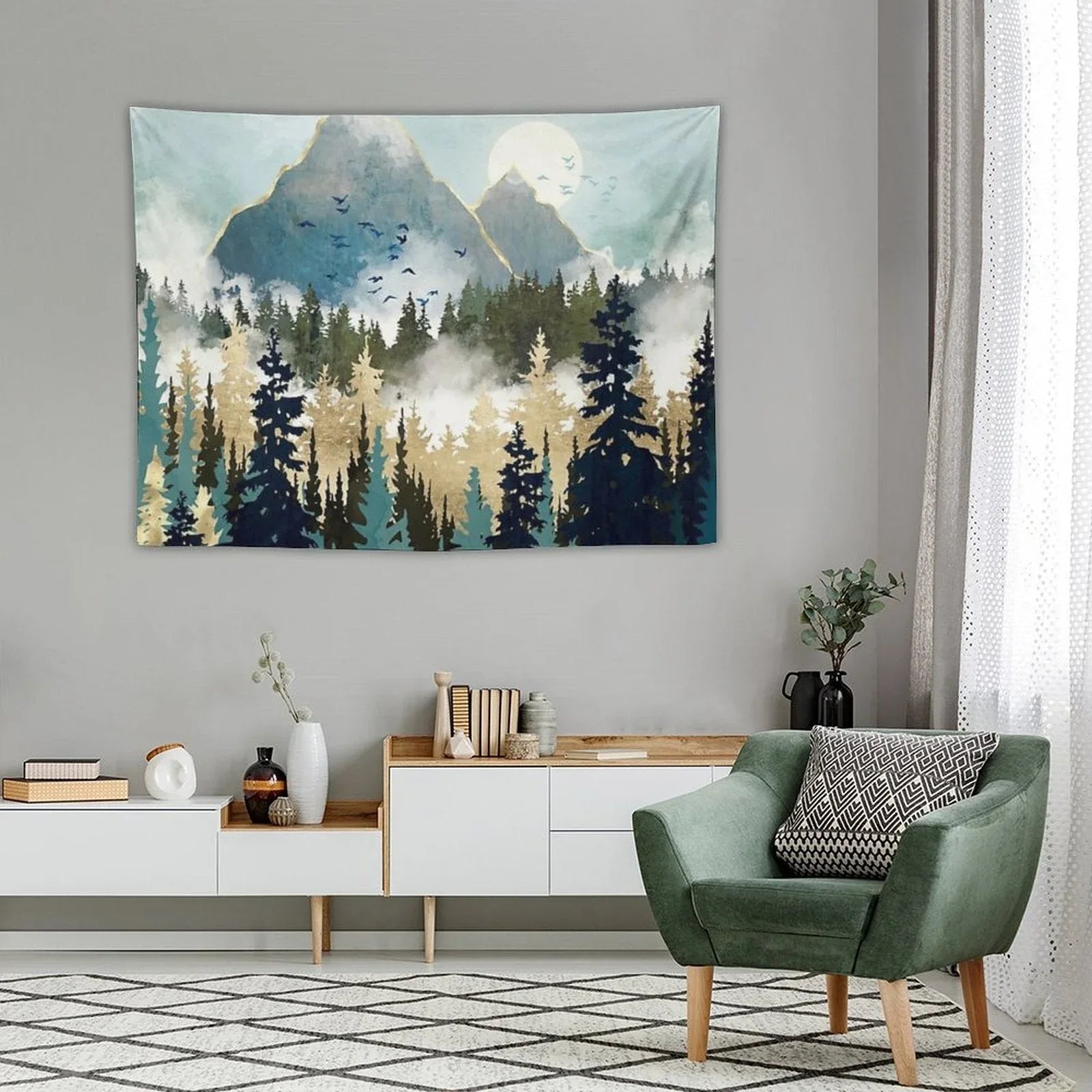 Misty Pines Tapestry
