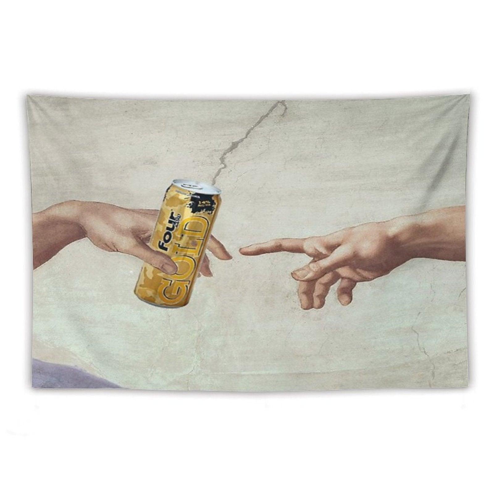 MichelAngelo's Creation of FourLoko Tapestry