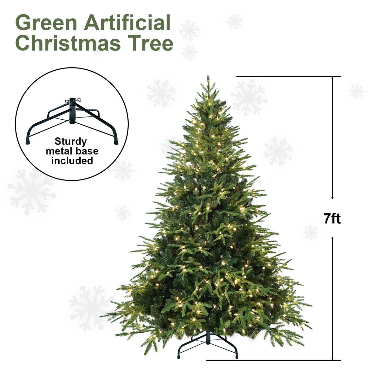 4ft Pre-Lit Artificial Christmas Tree